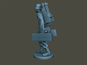 german soldier ww2 rocket g4 3D Print Model