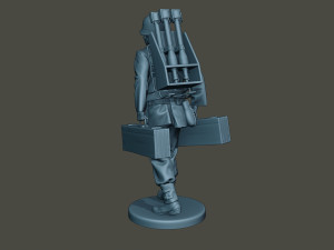 german soldier ww2 rocket g4 Modello di stampa 3D