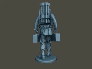 german soldier ww2 rocket g4 3D Print Model