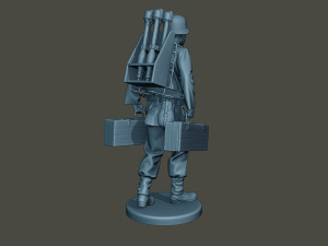german soldier ww2 rocket g4 Modello di stampa 3D