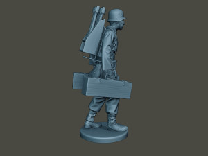 german soldier ww2 rocket g4 Modello di stampa 3D