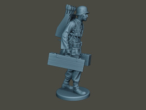 german soldier ww2 rocket g4 Modello di stampa 3D