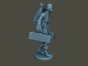 german soldier ww2 rocket g4 3D Print Model
