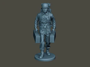 german soldier ww2 rocket g4 3D Print Model