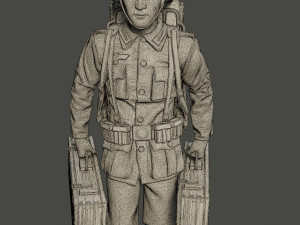 german soldier ww2 rocket g4 Modello di stampa 3D