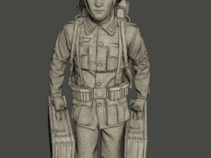 german soldier ww2 rocket g4 3D Print Model