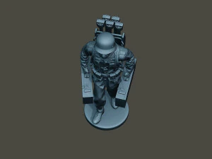 german soldier ww2 rocket g4 3D Print Model