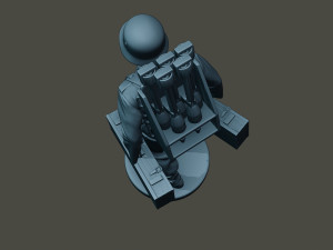 german soldier ww2 rocket g4 Modello di stampa 3D