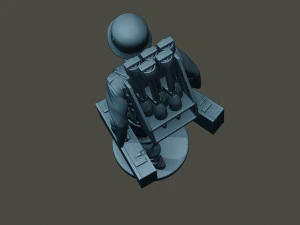 german soldier ww2 rocket g4 3D Print Model