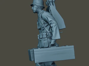 german soldier ww2 rocket g4 3D Print Model