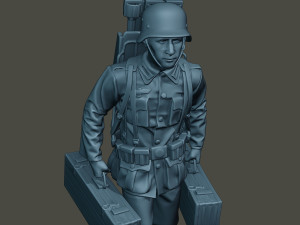 german soldier ww2 rocket g4 Modello di stampa 3D