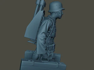 german soldier ww2 rocket g4 3D Print Model
