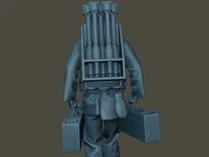 german soldier ww2 rocket g4 3D Print Model