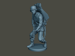 german soldier ww2 action g4 3Dプリントモデル