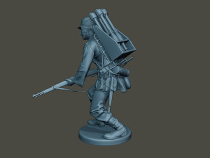 german soldier ww2 action g4 3Dプリントモデル