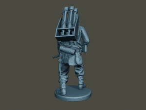 german soldier ww2 action g4 3D Print Model