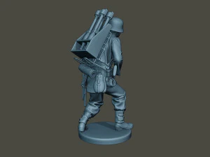 german soldier ww2 action g4 3D Print Model