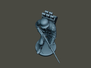 german soldier ww2 action g4 3Dプリントモデル