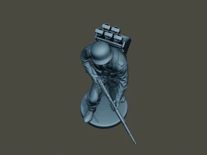 german soldier ww2 action g4 3D Print Model