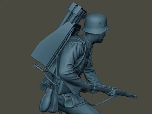 german soldier ww2 action g4 3D Print Model