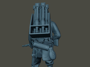 german soldier ww2 action g4 3Dプリントモデル