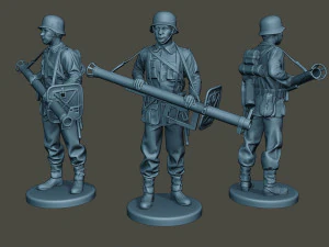 german soldiers ww2 g4 pack1 3D Print Model