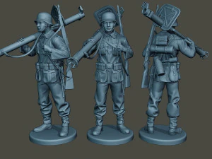 german soldiers ww2 g4 pack1 3D Print Model