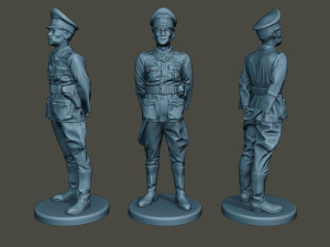 German officer ww2 attention g5 3Dプリントモデル