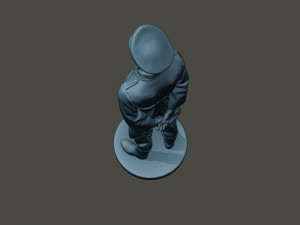 German officer ww2 attention g5 Modello di stampa 3D