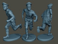 German Officer ww2 run G5 3D Модель