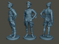 German Officer ww2 Stand G5 3D Модель