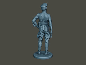 german officer ww2 stand g5 3D Baskı Modeli