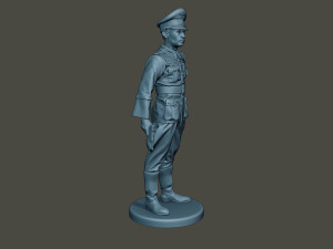 german officer ww2 stand g5 3D Baskı Modeli