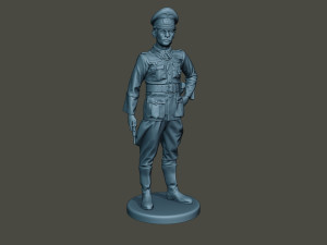 german officer ww2 stand g5 3D Baskı Modeli