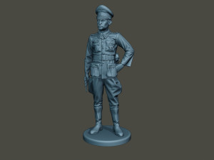 german officer ww2 stand g5 3D Baskı Modeli