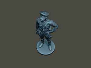 german officer ww2 stand g5 3D Baskı Modeli