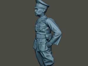 german officer ww2 stand g5 3D Baskı Modeli