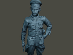 german officer ww2 stand g5 3D Baskı Modeli