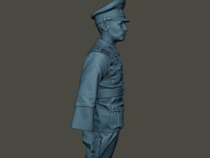 german officer ww2 stand g5 3D Baskı Modeli