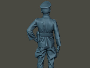 german officer ww2 stand g5 3D Baskı Modeli