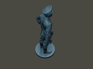 german officer ww2 stand g5 3D Baskı Modeli