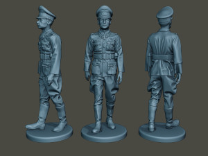 german officer ww2 walk g5 3D 打印模型