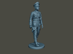 german officer ww2 walk g5 3D 打印模型