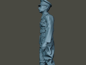german officer ww2 walk g5 3D 打印模型