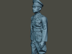 german officer ww2 walk g5 3D 打印模型