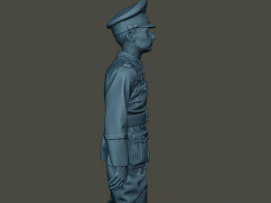 german officer ww2 walk g5 3D 打印模型