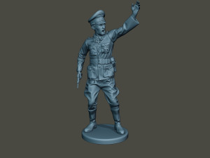 german officer ww2 warning g5 3D प्रिंट मॉडल
