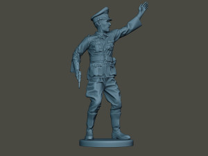 german officer ww2 warning g5 3D प्रिंट मॉडल
