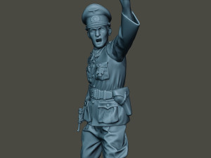 german officer ww2 warning g5 3D प्रिंट मॉडल
