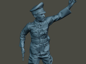 german officer ww2 warning g5 3D प्रिंट मॉडल